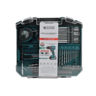 Комплект винтоверт + 74 аксесоара в куфар KOENNER-SOEHNEN KS ID20V-60 KIT 74/ 20V/ 2Ah