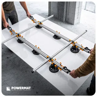Система за ръчно пренасяне на широкоформатни плочки Powermat PM-RDPP-150M/ 150 кг Система за ръчно пренасяне на широкоформатни плочки Powermat PM-RDPP-150M/ 150 кг