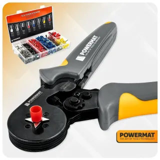 Клещи за кримпване Powermat PM-ZDTK-175T/ 175 мм Клещи за кримпване Powermat PM-ZDTK-175T/ 175 мм