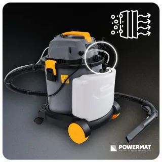 Мултифункционална перяща прахосмукачка Powermat PM-ODP-2000M-PRO/ 2kW/ 20л
