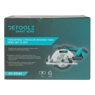 Акумулаторен циркуляр Detoolz DZ-SE185/ 18V/ 165 мм