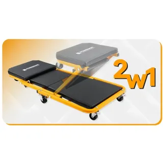 Автомонтьорска лежанка и стол 2 в 1 Powermat PM-LWS-150T/ 150 кг
