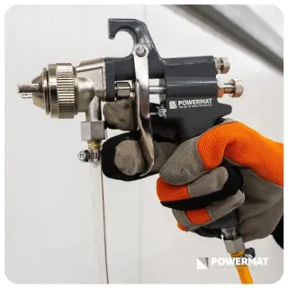 Пневматичен агрегат за боядисване Powermat PM-PAM-10T/ 10 л Пневматичен агрегат за боядисване Powermat PM-PAM-10T/ 10 л
