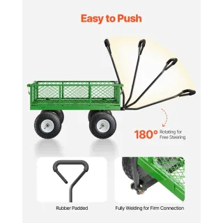 Метална градинска количка VEVOR V680/ 308 кг Метална градинска количка VEVOR V680/ 308 кг