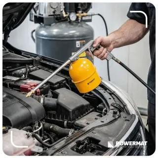 Пневматичен пистолет за почистване и смазване Powermat PM-PDR-210T/ 850 мл