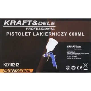 Пневматичeн пистолет за боядисване KraftDele KD10212/ 600 мл Пневматичeн пистолет за боядисване KraftDele KD10212/ 600 мл
