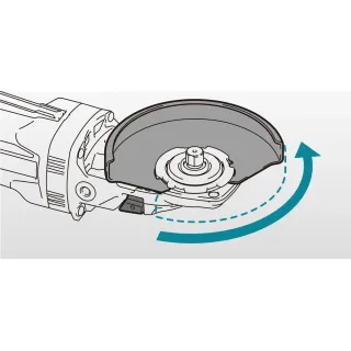 Акумулаторен ъглошлайф с плоска глава Makita GA055GZ/ 40V