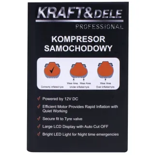 Компресор за гуми KraftDele KD3442/ 250W Компресор за гуми KraftDele KD3442/ 250W
