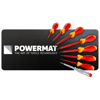 Комплект изолирани отвертки и фазомер Powermat PM-ZW-8ZI2/ 8 бр. Комплект изолирани отвертки и фазомер Powermat PM-ZW-8ZI2/ 8 бр.