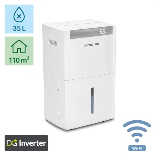 Влагоабсорбатор с инверторна технология и WiFi TROTEC TTK-I 110 E/ 370W/ 35 л/24 ч