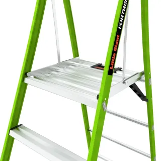 Професионална двураменна стълба Little Giant Fortress Platform 5 Step/ 170 кг
