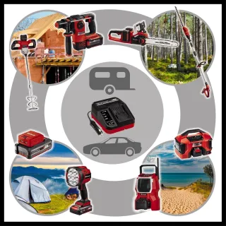 Зарядно устройство Einhell Power X-Car Charger 3A/ 18V Зарядно устройство Einhell Power X-Car Charger 3A/ 18V