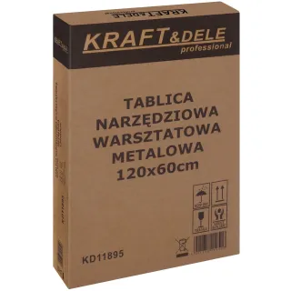 Метален перфориран панел за инструменти KraftDele KD11895/ 120x60 см