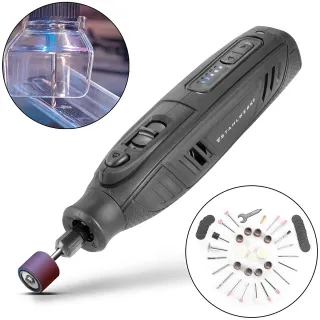 Акумулаторна многофункционална шлайфмашина + аксесоари STAHLWERK AMF-80 ST/ 2Ah
