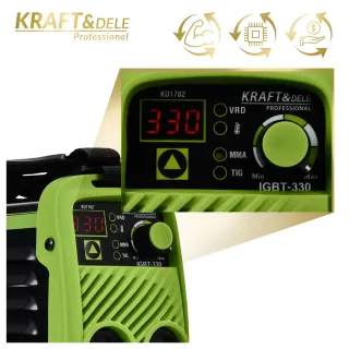 Инверторен заваръчен апарат KraftDele KD1782/ 330A