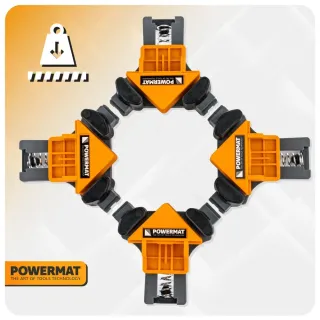 Комплект ъглови скоби Powermat PM-SNK-522T/ 4 бр. Комплект ъглови скоби Powermat PM-SNK-522T/ 4 бр.