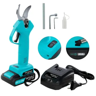 Акумулаторна ножица за клони Detoolz DZ-SE148/ 20V, 2Ah