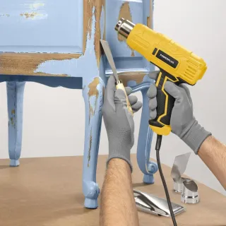 Пистолет за горещ въздух + 3 бр. дюзи Power Plus POWX1015/ 2000W Пистолет за горещ въздух + 3 бр. дюзи Power Plus POWX1015/ 2000W