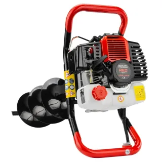 Бензинов свредел + 3 бр. свредла RED TECHNIC RTSWG0106/ 6 к.с.