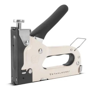 Комплект ръчен такер и инструмент за премахване на телчета STAHLWERK HTS-100 ST Комплект ръчен такер и инструмент за премахване на телчета STAHLWERK HTS-100 ST