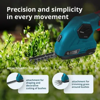 Акумулаторна ножица за трева и жив плет 2 в 1 KOENNER-SOEHNEN KS SHT-8V/ 8V/ 2Ah