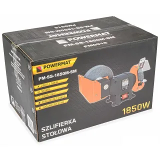 Електрически шмиргел POWERMAT PM-SS-1850M-SM/ 1.85kW Електрически шмиргел POWERMAT PM-SS-1850M-SM/ 1.85kW