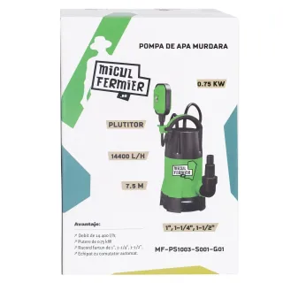 Потопяема помпа за мръсна вода MICUL FERMIER MF-PS1003-S001-G01/ 750W Потопяема помпа за мръсна вода MICUL FERMIER MF-PS1003-S001-G01/ 750W