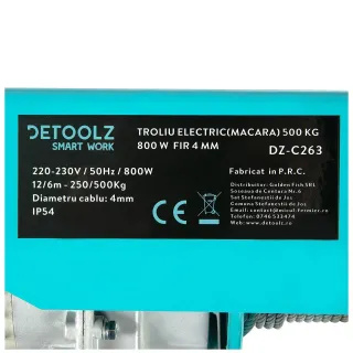 Електрически телфер Detoolz DZ-C263/ 800W