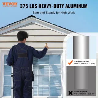 Телескопична сгъваема стълба VEVOR ML-2038P/ 3.8 м