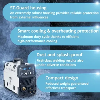 Комбиниран заваръчен апарат TIG + MIG/MAG + MMA/ARC + CUT STAHLWERK CTM-250 ST/ 200A