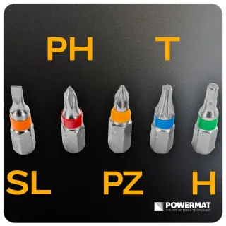 Комплект битове и удължител Powermat PM-ZB-21ZN/ 21бр. Комплект битове и удължител Powermat PM-ZB-21ZN/ 21бр.