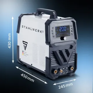Многофункционален заваръчен TIG апарат STAHLWERK AC/DC 200 Pulse Pro Digital/ 200А Многофункционален заваръчен TIG апарат STAHLWERK AC/DC 200 Pulse Pro Digital/ 200А