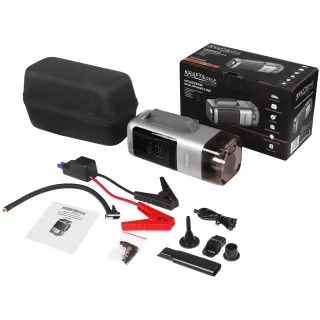 Многофункционално устройство прахосмукачка / стартер / помпа / духалка / фенерче / батерия KraftDele KD5498/ 5V/ 2A