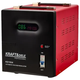 Регулатор на напрежение KraftDele KD1934 AVR/ 3000VA/ 230V Регулатор на напрежение KraftDele KD1934 AVR/ 3000VA/ 230V