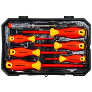 Комплект изолирани отвертки и фазомер Powermat PM-ZW-7ZI/ 7 бр. Комплект изолирани отвертки и фазомер Powermat PM-ZW-7ZI/ 7 бр.