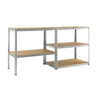Метален стелаж REXXER RM-02-200/ 5 MDF рафта/ 175 кг/рафт Метален стелаж REXXER RM-02-200/ 5 MDF рафта/ 175 кг/рафт
