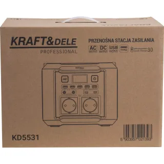 Преносима захранваща станция KraftDele KD5531/ 296Wh, 20Ah / 14.8V Преносима захранваща станция KraftDele KD5531/ 296Wh, 20Ah / 14.8V
