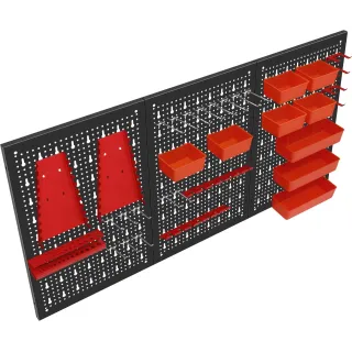 Метален перфориран панел за инструменти KraftDele KD11898/ 120 х 60 см Метален перфориран панел за инструменти KraftDele KD11898/ 120 х 60 см