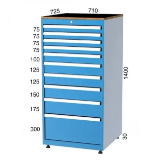 Шкаф с 10 чекмеджета KOCEL - 7400