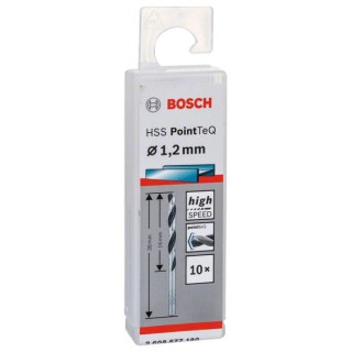 Свредло HSS за метал PoinTec 1.2 mm на Bosch комплект 10 бр. Свредло HSS за метал PoinTec 1.2 mm на Bosch комплект 10 бр.