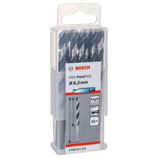 Свредло HSS за метал PoinTec 6.3 mm на Bosch комплект 10 бр.