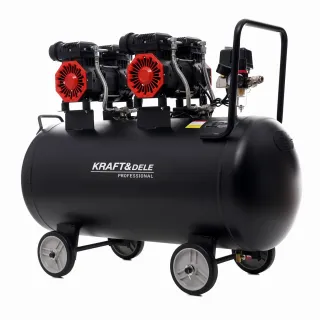 Компресор за въздух KraftDele KD1387/ 100 л/ 2x1500W Компресор за въздух KraftDele KD1387/ 100 л/ 2x1500W