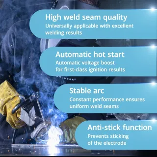 Комбиниран заваръчен апарат TIG + MIG/MAG + MMA/ARC + CUT STAHLWERK CTM-250 ST/ 200A