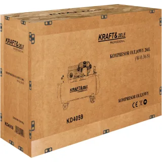 Маслен компресор KraftDele KD4059/ 4.1kW/400V/ 200л Маслен компресор KraftDele KD4059/ 4.1kW/400V/ 200л