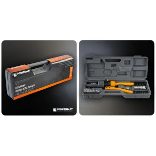 Хидравлична преса за кримпване с 14 матрици POWERMAT PM-ZHDK-6300T/ 12т/ 6-300 мм² Хидравлична преса за кримпване с 14 матрици POWERMAT PM-ZHDK-6300T/ 12т/ 6-300 мм²