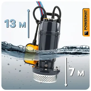 Потопяема помпа с поплавък Powermat PM-PDWB-750JP/ 750W Потопяема помпа с поплавък Powermat PM-PDWB-750JP/ 750W