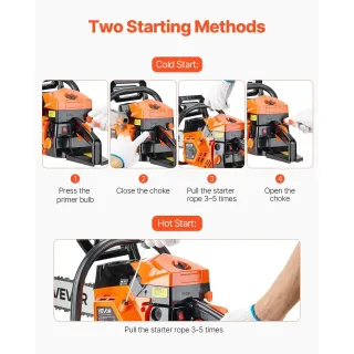 Бензинов верижен трион VEVOR 5800/ 2.7к.с. Бензинов верижен трион VEVOR 5800/ 2.7к.с.