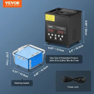 Ултразвукова почистваща вана VEVOR KZ-F2/ 60W