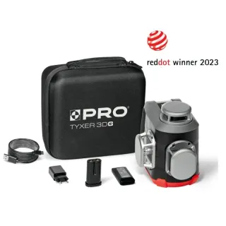 Комплект лазерен нивелир + аксесоари PRO TYXER 3DG/ 30 м