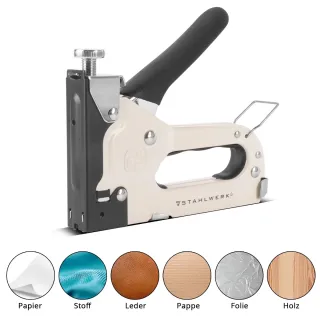 Комплект ръчен такер и инструмент за премахване на телчета STAHLWERK HTS-100 ST Комплект ръчен такер и инструмент за премахване на телчета STAHLWERK HTS-100 ST